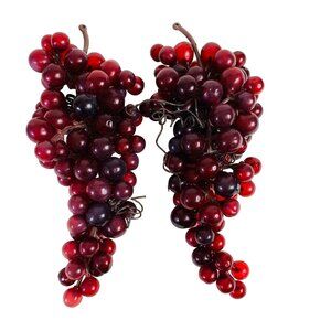 Faux Grapes Fruit Clusters Artificial Realistic VTG 70s  Kitchen Home Decor Prop